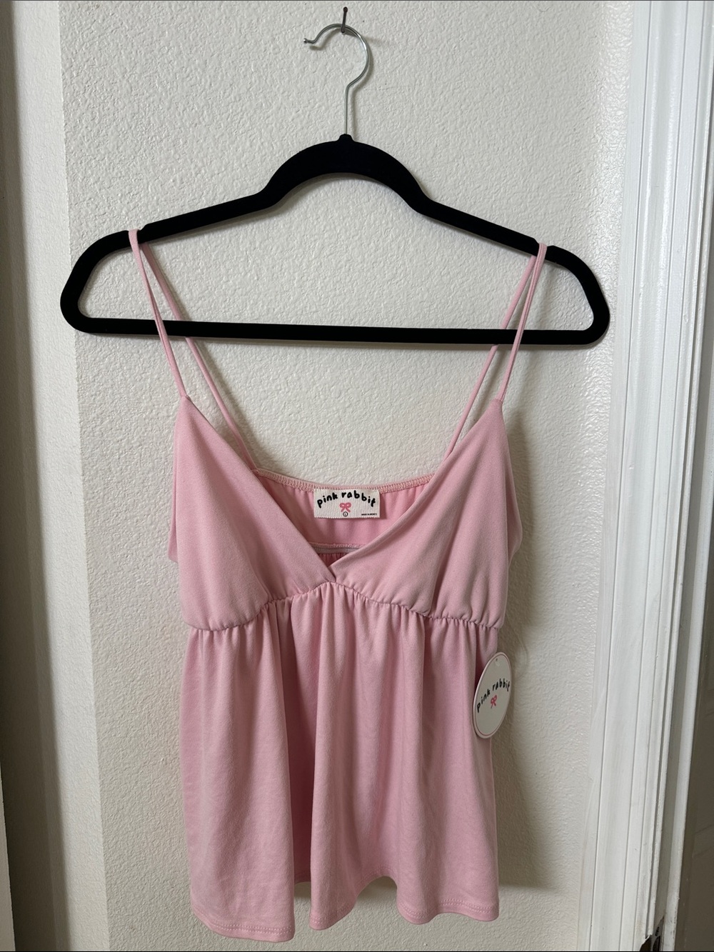 Pink Rabbit Pink Spaghetti-Strap Tank Top